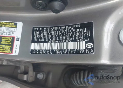 2018 Toyota Corolla Se z USA, uszkodzony, nr VIN 5YFBURHE1JP833427